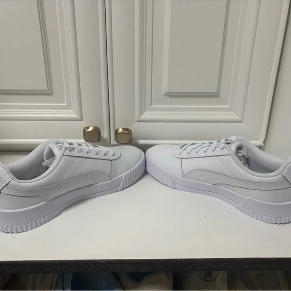 Puma Carina White Women's Sneakers - Picture 5 of 7